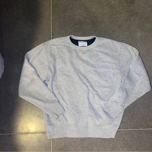 Champion Crew Neck Pullover Mens Size Large Grey Casual Sweatshirt